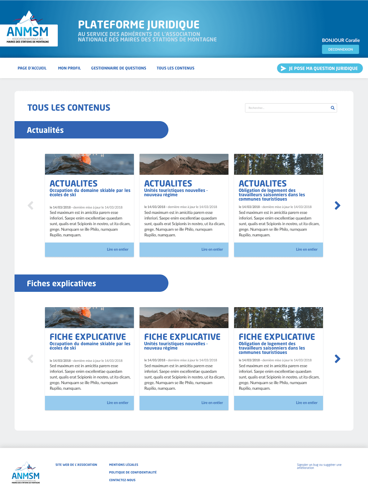 Knowledge management - Association nationale des maires de stations de montagne