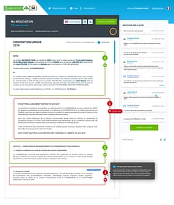 Modèle de contrat enrichi de conseils (contract management software)