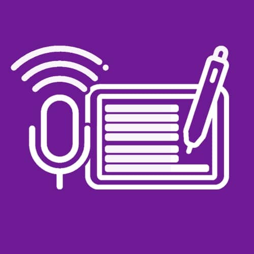 Pictogramme sur le recueil des mentions manuscrites